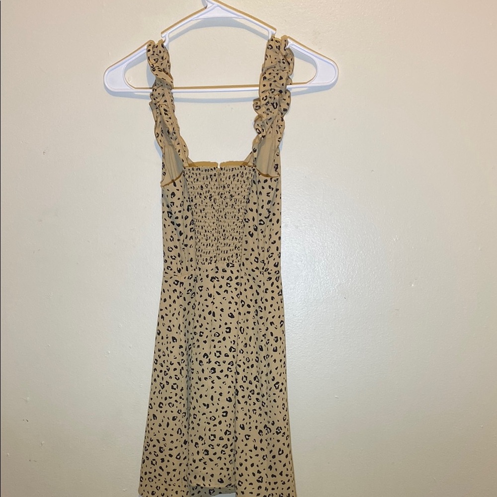 Leopard Print Ruffle Dress - Picture 2 of 3